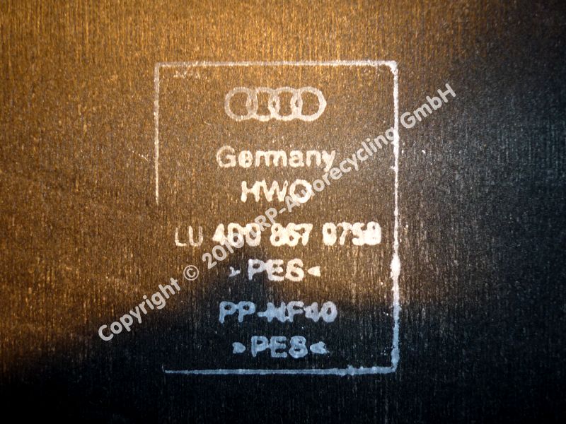 Verkleidung Klappe H 4D0867975B Audi A8/S8 (D2, Ab 06/94) BJ: 1999